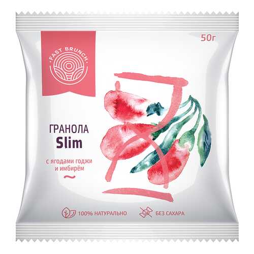 Гранола Fastbrunch Slim с ягодами годжи и имбирём 3 пакетика в Бристоль
