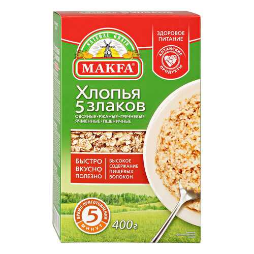 Хлопья Makfa 5 злаков 400 г в Бристоль
