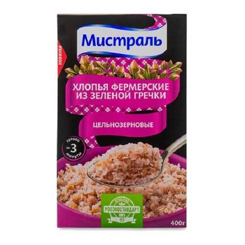 Хлопья Мистраль из зеленой гречки 400 г в Бристоль