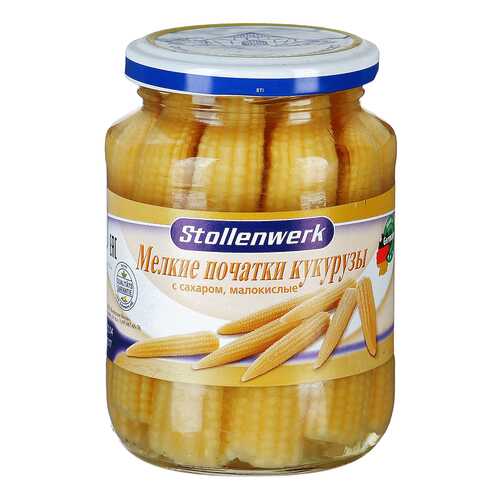 Кукуруза Stollenwerk мелкие початки малокислые 330 г в Бристоль