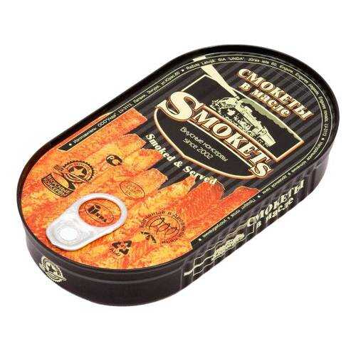 Смокеты Smoked&Served вкусные консервы в растительном масле 175 г в Бристоль