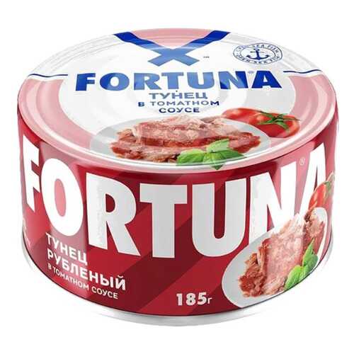Тунец Fortuna рубленый в томатном соусе 185 г в Бристоль