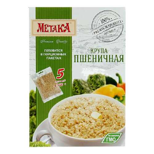 Крупа пшеничная Метака в порционных пакетах 100 г 5 пакетиков в Бристоль