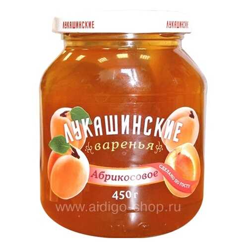 Варенье ЛУКАШИНСКИЕ ВАРЕНЬЯ абрикосовое 450г в Бристоль