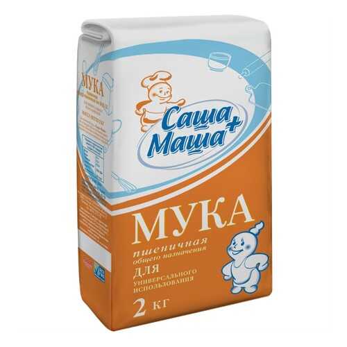 Мука пшеничная Саша+Маша 2 кг в Бристоль