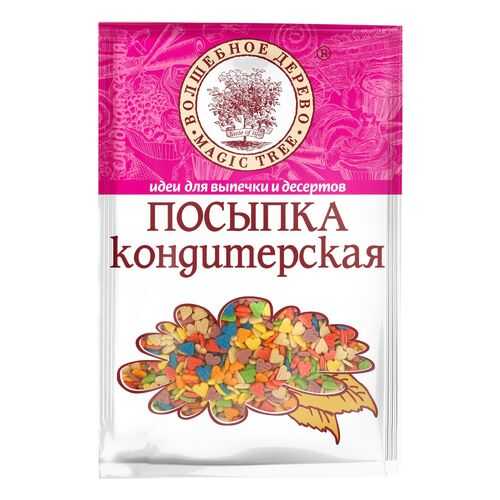 Посыпка кондитерская Волшебное дерево сердечки разноцветные 40 г в Бристоль