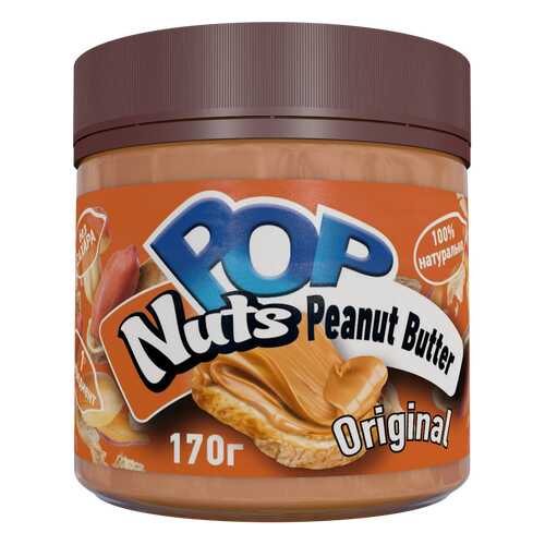 Арахисовая паста POP Nuts Peanut Butter Original, Натуральная, 170г в Бристоль