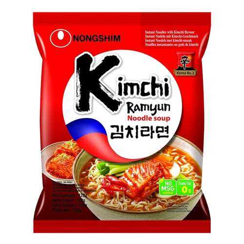 Лапша быстрого приготовления Кимчи Рамен Nongshim 120 г в Бристоль