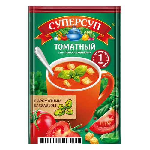 Суперсуп-пюре Русский продукт Суперсытный момент томатный с сухариками 20 г в Бристоль