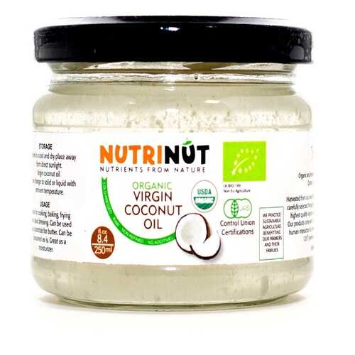 Кокосовое масло Nutrinut organic virgin coconut oil 250 мл в Бристоль