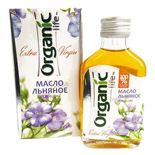 Масло льняное Organic Life пищевое нерафинированное 100 мл в Бристоль