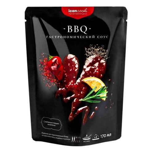 Соус icancook BBQ гастрономический 170 мл в Бристоль