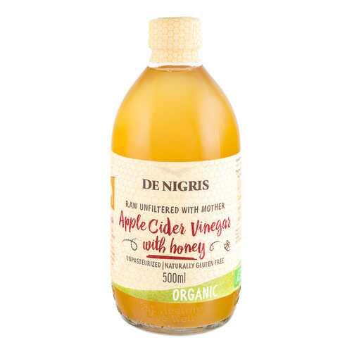 Уксус De Nigris Organic яблочный с медом и имбирем нефильтрованный 500 мл в Бристоль