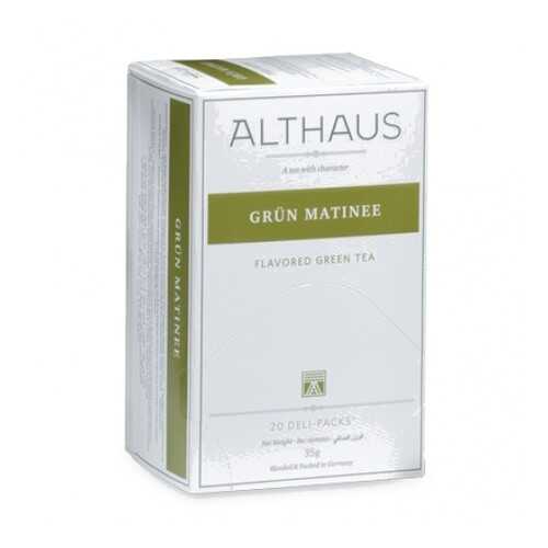 Чай Althaus Grun Matinee Deli Pack 20*1.75 г в Бристоль