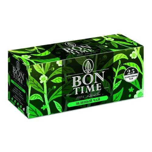 Чай BonTime Natural Tea, зелёный, 25 пакетиков в Бристоль
