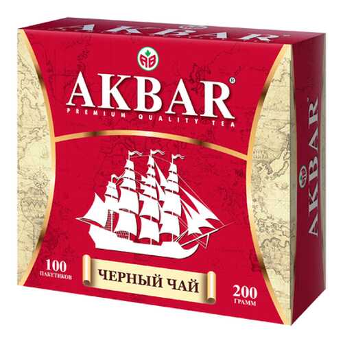 Чай черный Akbar корабль в пакетиках 200 г в Бристоль