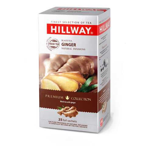 Чай черный байховый HILLWAY c имбирем, 25 пак. в Бристоль