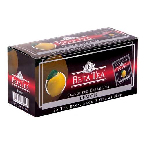 Чай черный Beta Tea лимон 25 пакетиков в Бристоль