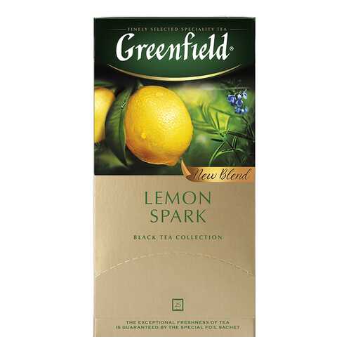 Чай черный Greenfield Lemon Spark 25 пакетиков в Бристоль