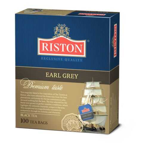 Чай черный Riston earl grey 100 пакетиков в Бристоль