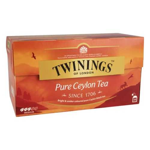 Чай черный Twinings pure ceylon tea 25 пакетиков в Бристоль