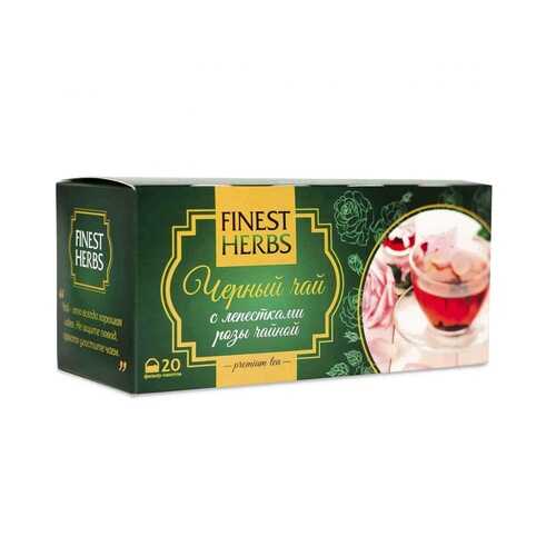 Чай Finest Herbs Чёрный чай с лепестками розы чайной, чёрный, 30 гр в Бристоль