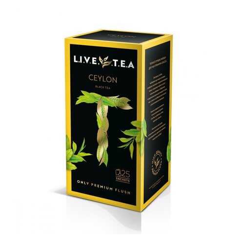 Чай Live Tea Ceylon черный 25 пакетиков в Бристоль
