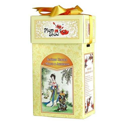 Чай Plum Snow Зелёная Улитка с Манго и Ананасом, зелёный листовой, 100 гр в Бристоль