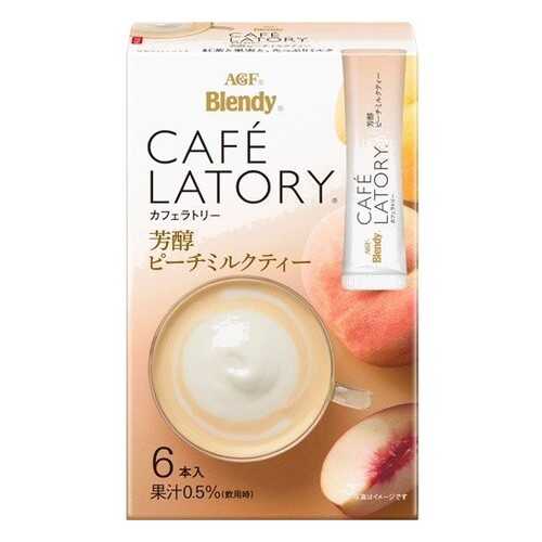 Чай растворимый AGF Cafe Latory Бленди латте персиковый в стиках 6*11 г в Бристоль