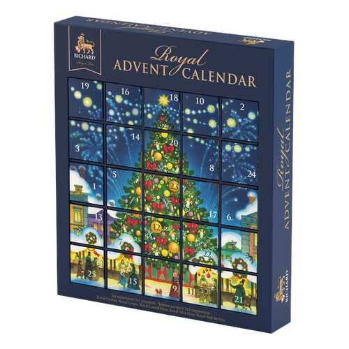 Чай Richard Royal Advent Calendar ассорти 25 пирамидок в Бристоль