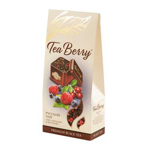 Чай Tea Berry русский чай черный листовой крупный с ягодами и фруктами 100 г в Бристоль