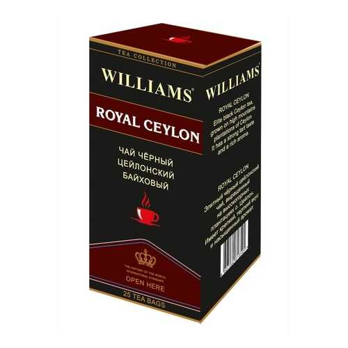 Чай Williams Royal Ceylon, черный цейлонский байховый, 25 пакетиков в Бристоль