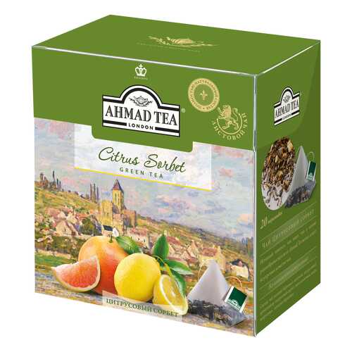Чай зеленый Ahmad Tea citrus sorbet 20 пакетиков в Бристоль