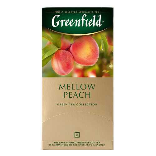 Чай зеленый Greenfield Peach Mellow 25 пакетиков в Бристоль