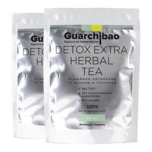 GUARCHIBAO DETOX EXTRA HERBAL TEA набор из 2 упаковок чая для детокса Имбирь-Лимон в Бристоль