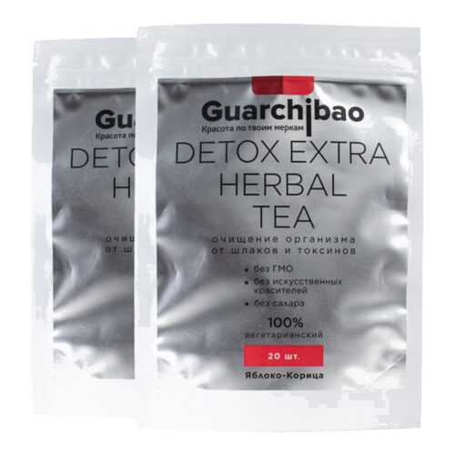 GUARCHIBAO DETOX EXTRA HERBAL TEA набор из 2 упаковок чая для детокса Яблоко-Корица в Бристоль