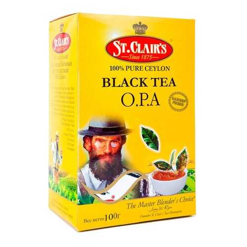 Подарочный набор St. Clair С чёрным крупнолистовым чаем и фарфоровым чайником, 100 г в Бристоль
