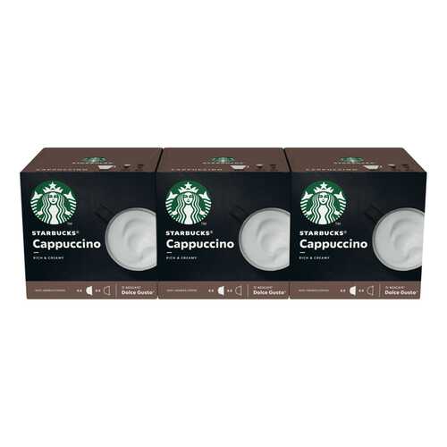 Капсулы STARBUCKS Cappuccino смесь молочная и кофе для системы Nescafe Dolce Gusto, 12 шт. в Бристоль