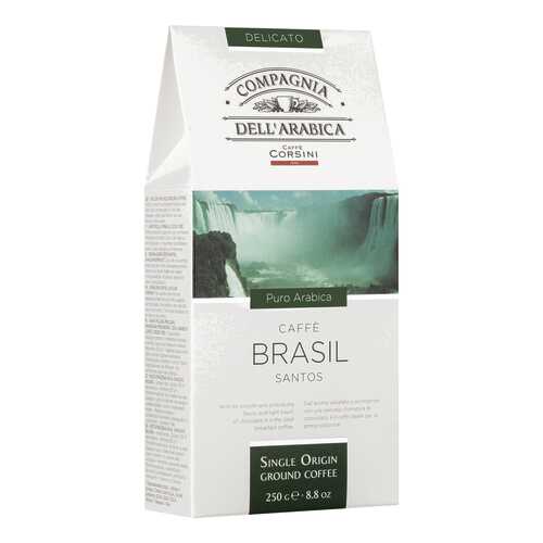 Кофе Dell Arabica Puro Arabica Brasil Santos 250г карт/пачка молотый в Бристоль