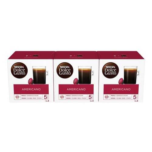 Кофе натуральный жареный молотый Nescafe Dolce Gusto Americano 3 штуки по 16 капсул в Бристоль