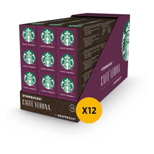 Кофе STARBUCKS Сaffe Verona молотый в капсулах для системы Nespresso 12 шт по 55 г в Бристоль