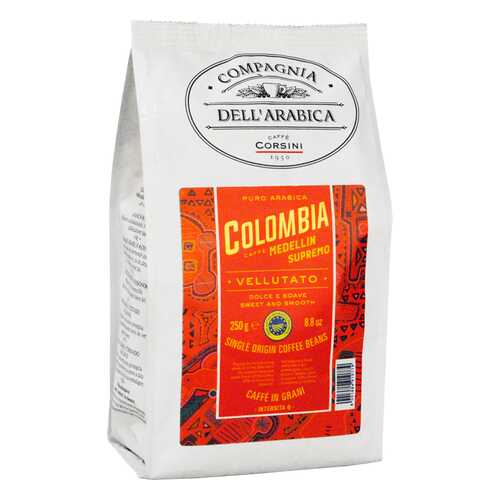 Кофе в зернах Compagnia Dell Arabica Colombia Medellin Supremo 250г в Бристоль