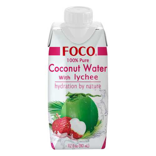 Вода кокосовая Foco натуральная с соком личи 0.33 л в Бристоль