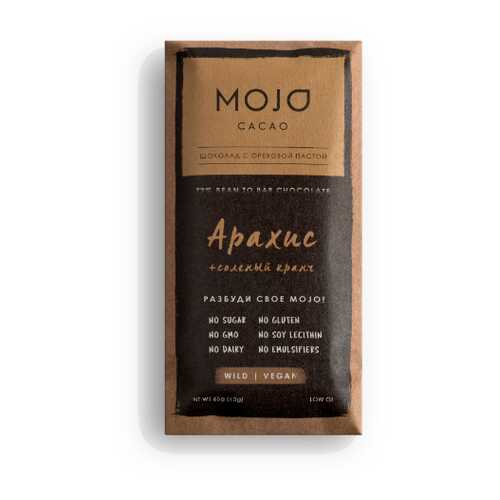 Горький шоколад 72% Mojo Cacao с шоколадно-ореховой пастой со вкусом арахис в Бристоль