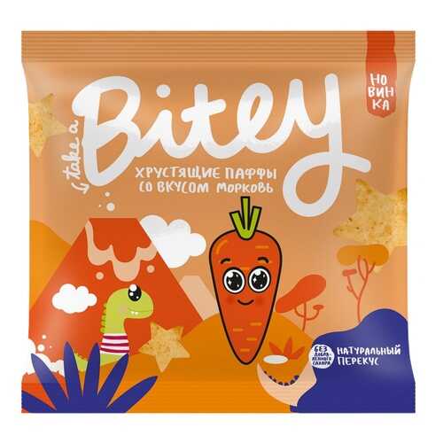 Экструдированные мультизлаковые фигурки Take a Bitey Паффы со вкусом Морковь, 20 гр в Бристоль