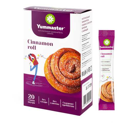 Заменитель сахара со вкусом Булочки с корицей Yummaster 20 шт. в Бристоль