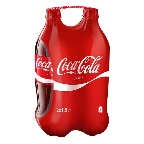 Напиток Coca-Cola сильногазированный 1.5 л 2 штуки в упаковке в Бристоль