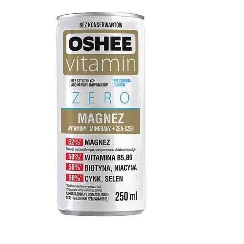 Напиток газированный без сахара Oshee Zero со вкусом ягод акаи 250 мл ж/б Польша в Бристоль