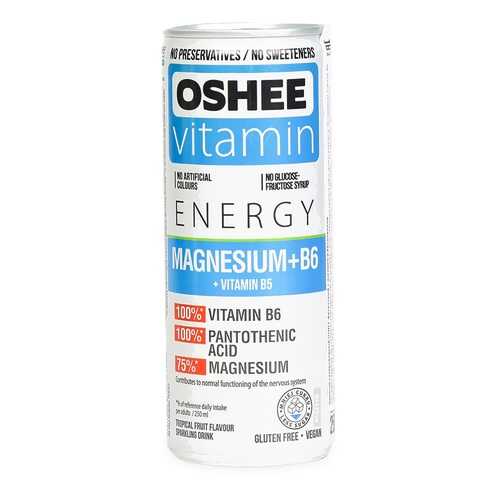 Напиток газированный фруктовый Oshee Magnesium+В6 0.25мл ж/б Польша в Бристоль