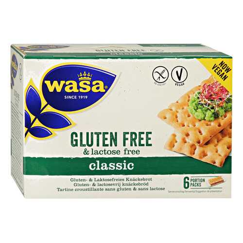 Хлебцы Wasa Classic Gluten Free lactose Free Vegan без содержания глютена и лактозы 240 г в Бристоль